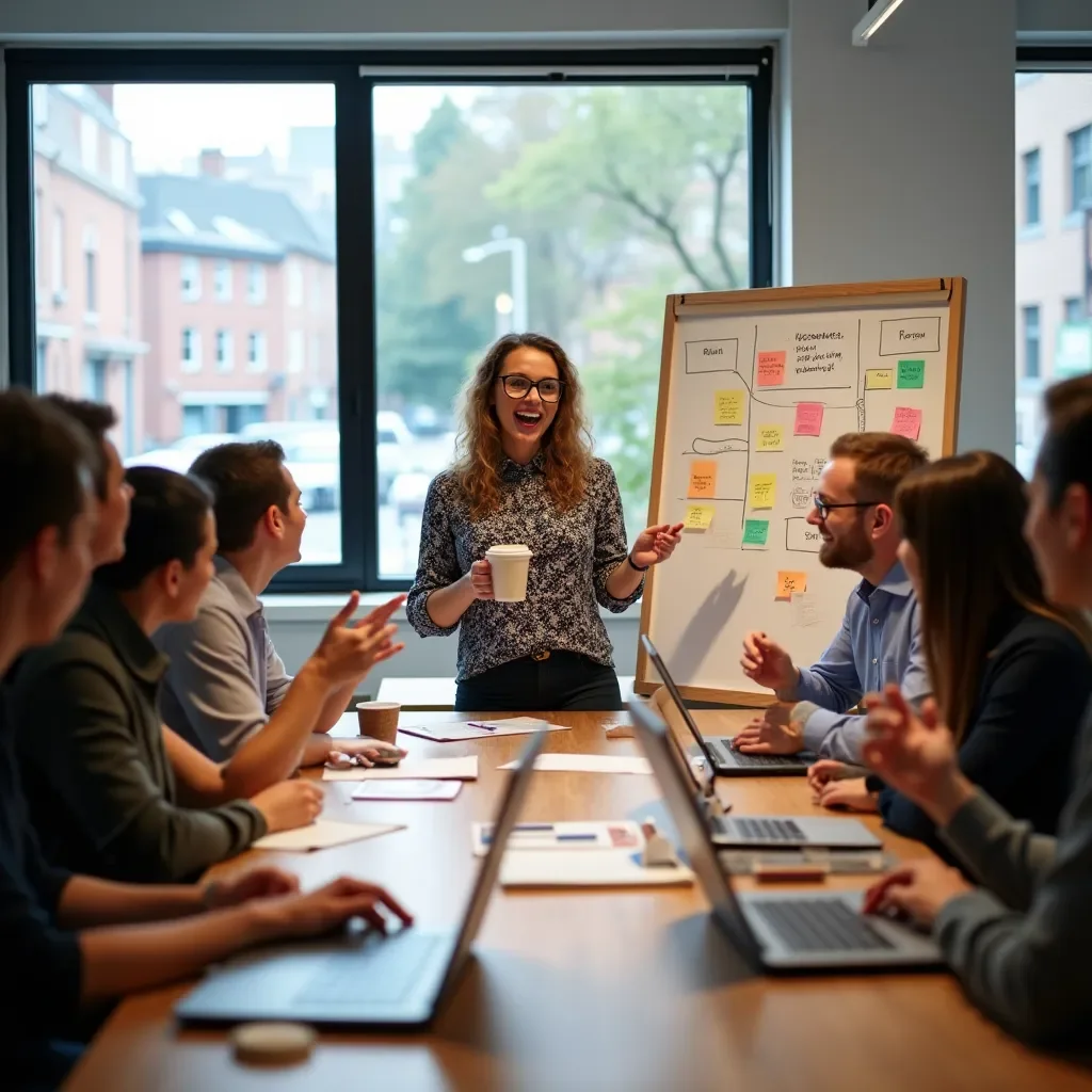 Professional business solutions illustration